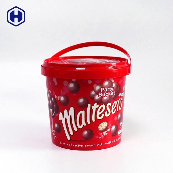खाद्य सुरक्षित IML बाल्टी 1340ml रंगीन चॉकलेट बिस्कुट पैकिंग
